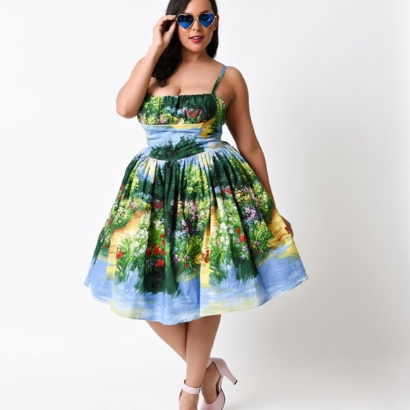 ISO!!! Bernie Dexter Paris dress in Serenity print in size Small or Medium - Picture 3 of 4